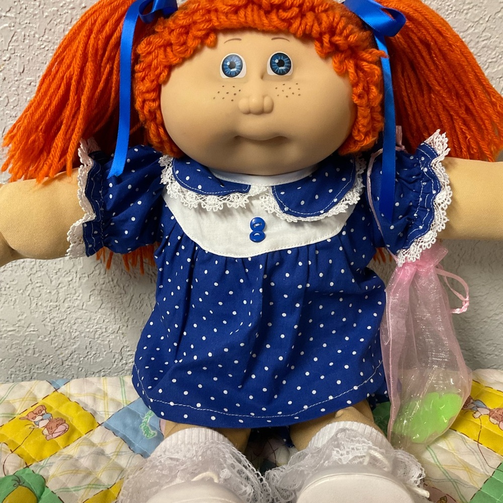 JESMAR Vintage Cabbage Patch Kid Girl Made In Spain Red Hair Freckles HM#1 1984